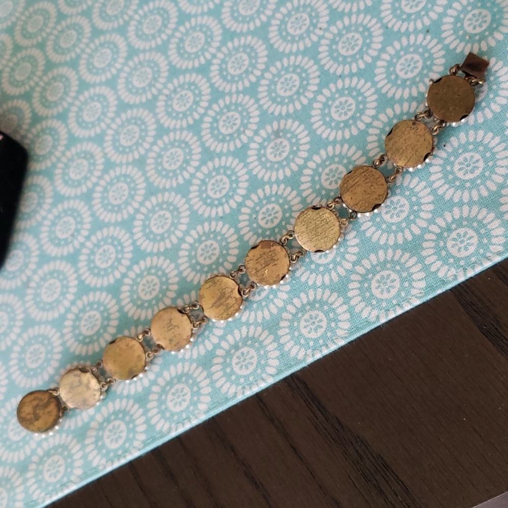 Vintage peral w/crystal bracelet - Picture 4 of 7